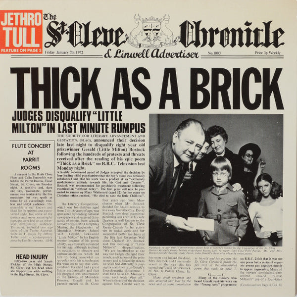 Jethro Tull – Thick As A Brick